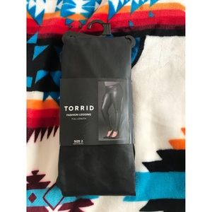 Torrid faux leather leggings size 2